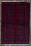 Afghan Rug Hand Knotted Oriental Rug Khal Mohammadi Afghan Area Rug 4'3X6'4