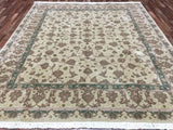 China Hand Knotted Oriental Rug Large Fine Kashan Oriental Rug 8'X9'6