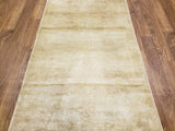Egypt Hand Knotted Oriental Rug Modern Golden Area Rug 3'7x6'1