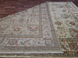 Indian Rug Hand Knotted Oriental Rug Fine Agra Design Large Oriental Rug 10'x14'1