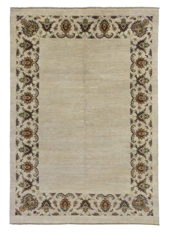 Indian Rug Hand Knotted Oriental Rug Fine Modern Oriental Rug 5'7X8'