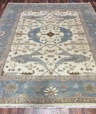 Indian Rug Hand Knotted Oriental Rug Fine Oushak 8'1X10' Oriental Rug
