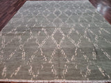 Indian Rug Hand Knotted Oriental Rug Fine Oushak Turkish Knot Oriental Area Rug 9'X11'8