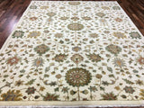 Indian Rug Hand Knotted Oriental Rug Fine Peshawar Oriental Rug 8'X9'10