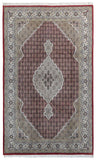 6'2x10' Very Fine Persian Silk Tabriz Area Rug