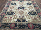 Indian Rug Hand Knotted Oriental Rug Imperial Agra Design Large Oriental Rug 8'1x10'