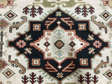 Indian Rug Hand Knotted Oriental Rug Kazak Oriental Area Rug 7'11X9'10