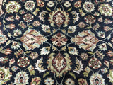 Indian Rug Hand Knotted Oriental Rug Large Fine Kashan Oriental Rug 6'2x9'