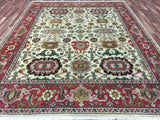 Indian Rug Hand Knotted Oriental Rug Large Mahal Oriental Rug 8' x 10'3