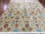 Indian Rug Hand Knotted Oriental Rug Large Oriental Nepali Area Rug 8'4 x 9'9