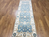 Indian Rug Hand Knotted Oriental Rug Oriental Oushak Runner 2'6X8'