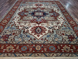 Indian Rug Hand Knotted Oriental Rug Oriental Serapi Area Rug 9'x11'11