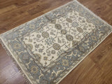 Indian Rug Hand Knotted Oriental Rug Oushak Oriental Area Rug 3'X5'