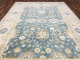 Indian Rug Hand Knotted Oriental Rug Oushak Oriental Large Area Rug 9'7X13'9