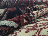 Indian Rug Hand Knotted Oriental Rug Semi-Antique Fine Rare Serapi Oriental Area Rug 8'3 x 9'11