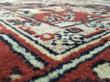 Indian Rug Hand Knotted Oriental Rug Semi-Antique Fine Rare Serapi Oriental Area Rug 8'3 x 9'11