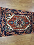 Indian Rug Hand Knotted Oriental Rug Serapi Oriental Area Rug 2'1X3'