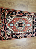 Indian Rug Hand Knotted Oriental Rug Serapi Oriental Area Rug 2'X2'11