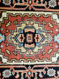 Indian Rug Hand Knotted Oriental Rug Serapi Oriental Area Rug 2'X2'11