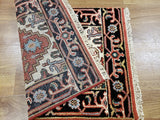Indian Rug Hand Knotted Oriental Rug Serapi Oriental Area Rug 2'X2'11