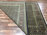 Indian Rug Hand Knotted Oriental Rug Very Fine Herati Oriental Rug 7'9x9'10