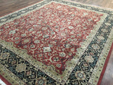 Indian Rug Hand Knotted Oriental Rug Very Fine Kashan Oriental Rug 8'X10'
