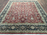 Indian Rug Hand Knotted Oriental Rug Very Fine Kashan Oriental Rug 8'X10'