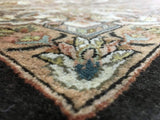 Indian Rug Hand Knotted Oriental Rug Very Fine Large Tabriz Oriental Rug 7'9x9'7