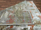 Indian Rug Hand Knotted Oriental Rug Very Fine Modern with Silk Oriental Area Rug 8'2X9'4