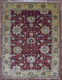 Pakistan Rug Hand Knotted Oriental Rug Fine Oriental Silk Mahal Large Area Rug 9'1x12'1
