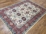 Pakistani Rug Hand Knotted Oriental Rug Kazak Oriental Area Rug 5'X6'10