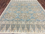Pakistani Rug Hand Knotted Oriental Rug Semi-Antique Fine Pakistan Peshawar Area Rug 7'10x10'1