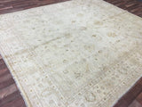 Pakistani Rug Hand Knotted Oriental Rug Semi-Antique Very Fine Light Venetian Peshawar Rug 8'2 x 9'7