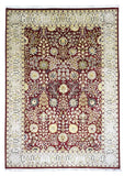 Pakistani Rug Hand Knotted Oriental Rug Very Fine Large Oriental Silk Tabriz Rug 10' x 14'