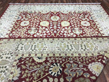 Pakistani Rug Hand Knotted Oriental Rug Very Fine Large Oriental Silk Tabriz Rug 10' x 14'