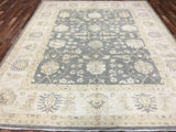 Pakistani Rug Hand Knotted Oriental Rug Very Fine Venetian Style Stone Washed Peshawar 7'9x9'8