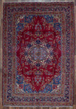 Persian Rug Hand Knotted Oriental Rug Antique Persian Estate Kashan Rug 6'5x9'5 (1904)