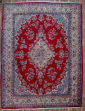 Persian Rug Hand Knotted Oriental Rug Antique  Persian Sarouk Rug 10'8x13'11