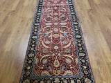 Persian Rug Hand Knotted Oriental Rug Fine Persian Tabriz Runner 3'2x7'10