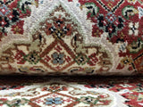 Persian Rug Hand Knotted Oriental Rug Fine Round Silk Tabriz Area Rug 6'8x6'8
