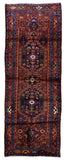 Persian Rug Hand Knotted Oriental Rug Fine Semi-Antique Persian Hamadan Runner 3'5x9'10