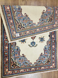 Persian Rug Hand Knotted Oriental Rug Semi-Antique Fine Persian Estate Hamadan Area Rug 2'7 x 4'2