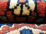 Persian Rug Hand Knotted Oriental Rug Semi-Antique Fine Persian Hamadan Runner 3'4X9'10