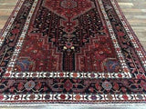 Persian Rug Hand Knotted Oriental Rug Semi-Antique Persian Hamadan 5'4X10'4 Rug