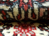 Persian Rug Hand Knotted Oriental Rug Semi-Antique Persian Hamadan Rug 2'7 x 6'