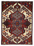Persian Rug Hand Knotted Oriental Rug Semi Antique Persian Hamadan Rug 3'3X4'8