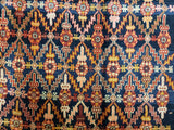 Persian Rug Hand Knotted Oriental Rug Semi-Antique Persian Hamadan Rug 4'4 x 9'8