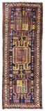 Persian Rug Hand Knotted Oriental Rug Semi Antique Persian Hamadan Runner 3'9X10'2