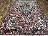 Persian Rug Hand Knotted Oriental Rug Semi-Antique Persian Kashan Oriental Rug 6'1 x 9'8
