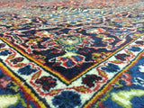 Persian Rug Hand Knotted Oriental Rug Semi-Antique Persian Kashan Oriental Rug 9'3 x 13'